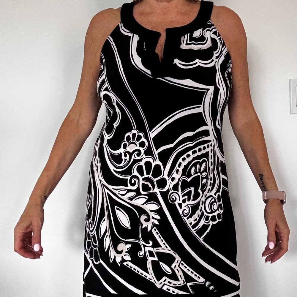 White House Black Market Floral Print Sheath